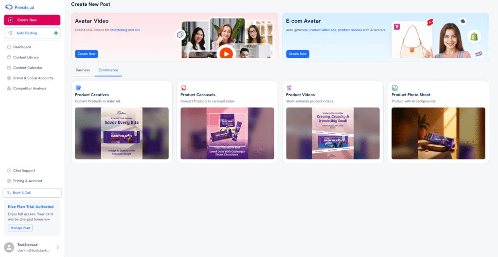 E-commerce types of posts